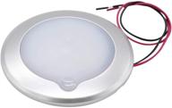 🚐 rv boat led ceiling light surface mount 9-30v dc interior light dimmable for rv motorhome camper caravan marine ip67, 3.75 inch, warm white logo