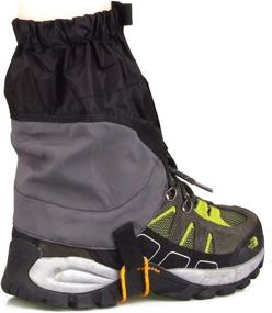 img 2 attached to 🥾 NUOLUX Black Outdoor Waterproof Ankle Walking Gaiters for Hiking