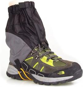 img 3 attached to 🥾 NUOLUX Black Outdoor Waterproof Ankle Walking Gaiters for Hiking