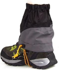 img 1 attached to 🥾 NUOLUX Black Outdoor Waterproof Ankle Walking Gaiters for Hiking