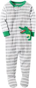 img 1 attached to 👶 Carter's Baby Boys' 1 Piece Cotton 321g271, Stripe, 12M - Stylish Baby Outfit