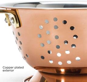 img 2 attached to 🍓 Ecolution Mini Berry Colander, Compact 3 Cup Size with Double Handles, 6 inch, Copper and Stainless Steel Plating