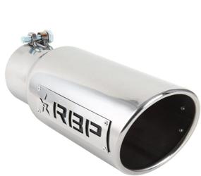 img 4 attached to 🔥 RBP RBP-35453R RX-1 Dual-Badged Exhaust Tip in Polished Stainless Steel