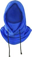 heavyweight fleece balaclava for cold weather - face and neck mask logo