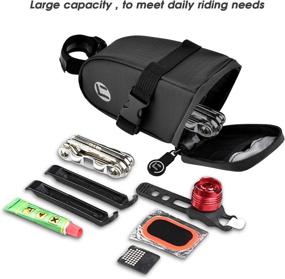 img 2 attached to 🚲 OIZEN Bike Saddle Bag: Waterproof and Durable Underseat Storage Velcro Pack for Cycling Accessories