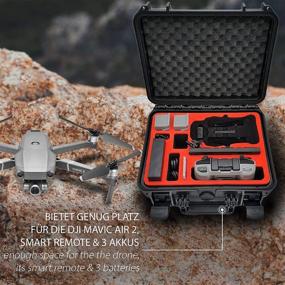 img 3 attached to 🎒 MC-CASES DJI Mavic Air 2S/Air 2 Case & Accessories - Compact Edition for Fly More Combo [German-Made]