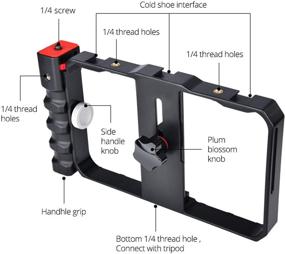 img 3 attached to 📽️ Enhance Your Filmmaking with the MULIOCEAN Smartphone Video Rig and Stabilizer Mount Stand for Cell Phone Filmmakers