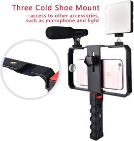 img 1 attached to 📽️ Enhance Your Filmmaking with the MULIOCEAN Smartphone Video Rig and Stabilizer Mount Stand for Cell Phone Filmmakers