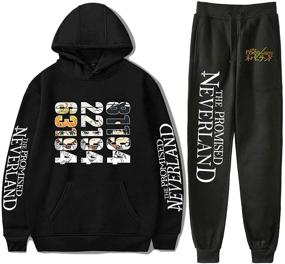 img 4 attached to Promised Neverland Clothing Sweatshirt Sweatpants Men's Clothing in Active