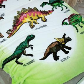 img 2 attached to Cartoon Dinosaurs Blanket Printing Napping