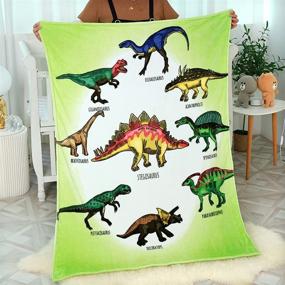 img 4 attached to Cartoon Dinosaurs Blanket Printing Napping