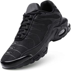 img 4 attached to Men's Athletic Shoes - Running Cushion Basketball Trainers & Sneakers