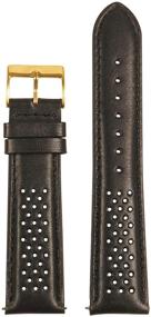 img 4 attached to 🏎️ StrapsCo Perforated Rally Racing Leather Straps