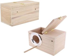 img 2 attached to 🦜 Premium Parakeet Nesting Box: Ideal Breeding Cage for Finch, Lovebirds, Cockatiels, Budgies, Conures, and Parrots - 8'' X 5'' X 5''