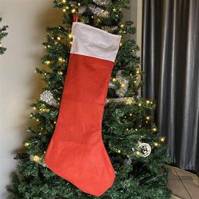 img 2 attached to 🎄 Jumbo 36" Felt Christmas Stockings - 4 Pack for Family Holiday Decorations