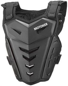 img 4 attached to 🏍️ Adult Motorcycle Chest Protector Vest MOTOKER | Riding Armor, Back Protector for Motocross Off-Road Racing | Black