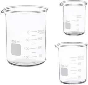 img 4 attached to Accurate Measurement with Glass Measuring Beaker 100Ml Graduated: Empower your Precision