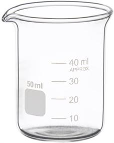 img 1 attached to Accurate Measurement with Glass Measuring Beaker 100Ml Graduated: Empower your Precision