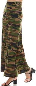 img 2 attached to 👗 Stylish American-Made Azules Women's Poly Span Maxi Skirt with Multiple Print Selection