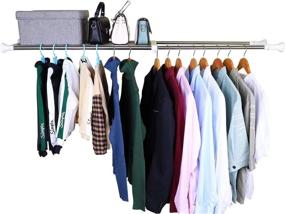 img 4 attached to Maximize Closet Space with LETS DIY Adjustable Tension Closet Shelves – Organize and Expand Storage