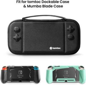 img 3 attached to 🎮 tomtoc Carrying Case for Nintendo Switch Mumba Dockable Case - Protective Slim Hard Shell Case with 10 Game Cartridges - Enhanced SEO