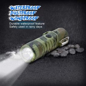 img 3 attached to 🔥 Waterproof USB Rechargeable Electric Lighter with Flashlight - TRELC Camouflage Flameless Plasma Lighter for Outdoor Camping, Hiking, and Emergency Use