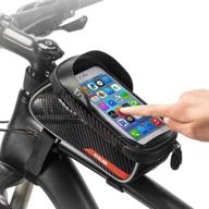 🚲 jhvw bike frame bag: waterproof touch screen case & large capacity phone storage for android/iphone (under 6.5") logo