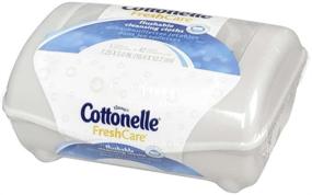 img 1 attached to 🧻 Cottonelle Fresh Flushable Moist Wipes: Pop-up Tub, 3-Pack, 126 Wipes Total with Aloe Vera & Vitamin E - Convenient and Hygienic Personal Care Solution
