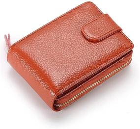 img 4 attached to 👜 Enhance Your Style and Security with BISON DENIM Leather Blocking Organizer