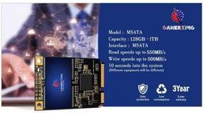 img 2 attached to Gamerking 1TB MSATA Внутренний твердотельный накопитель SSD - Высокопроизводительный твердотельный накопитель для настольного компьютера и ноутбука, SATA3 6Gb / s мини-ПК