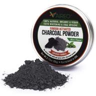 🌿 bamboo activated charcoal toothpowder: organic teeth whitening with refreshing mint flavor - vegan & natural logo