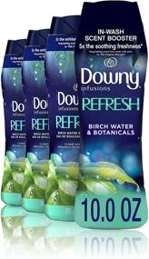img 4 attached to 🌿 Downy Infusions In-Wash Scent Booster Beads: Refresh with Birch Water & Botanicals, 10 Ounce, 4 Count