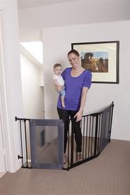 img 2 attached to Dreambaby Denver Adapta Baby Safety Gate Barrier for Stairs and Wide Areas - L2060BB - 29 Inch Mesh Gate