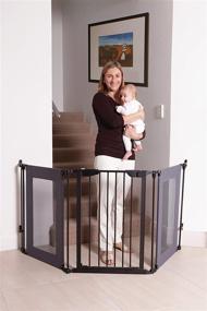 img 3 attached to Dreambaby Denver Adapta Baby Safety Gate Barrier for Stairs and Wide Areas - L2060BB - 29 Inch Mesh Gate