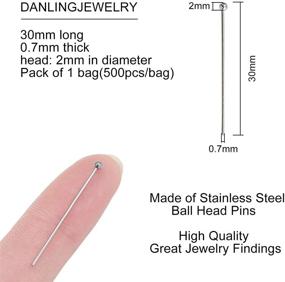 img 3 attached to DanLingJewelry Approx Stainless Findings Jewelry Beading & Jewelry Making