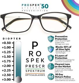 img 3 attached to Улучшите свой зрительный комфорт с очками против синего света PROSPEK ARCTIC - идеально подходят как для женщин, так и для мужчин.