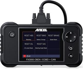 img 4 attached to 🔧 ANCEL FX3000 Автомобильный сканер OBD2 для проверки двигателя, трансмиссии, подушек безопасности, системы ABS. Читает коды ошибок, сбрасывает сервисные индикаторы трансмиссии, тормозов, парктроника - сканер для диагностики автомобиля.