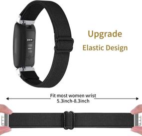 img 3 attached to Браслеты FitTurn совместимые с Fitbit Inspire 2/ Inspire HR/Inspire/Ace 2 эластичный регулируемый браслет стягивается мягкий ремешок браслеты на запястье аксессуары запасные браслеты для мужчин женщин девочек… забота о здоровье и релаксация