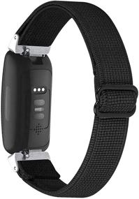 img 4 attached to Браслеты FitTurn совместимые с Fitbit Inspire 2/ Inspire HR/Inspire/Ace 2 эластичный регулируемый браслет стягивается мягкий ремешок браслеты на запястье аксессуары запасные браслеты для мужчин женщин девочек… забота о здоровье и релаксация