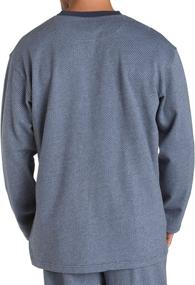 img 2 attached to Nautica Herringbone Sueded Sleeve Henley Men's Clothing