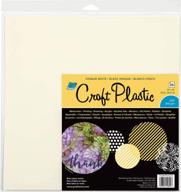 🎨 grafix craft plastic sheets - 12x12 - 25 pack - opaque white .010 - multi logo