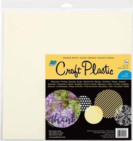 img 1 attached to 🎨 Grafix Craft Plastic Sheets - 12x12 - 25 Pack - Opaque White .010 - Multi