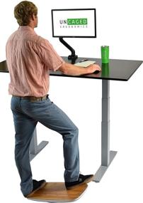 img 4 attached to 🖥️ Adjustable Height Single LCD Monitor Arm with 2 USB Ports - VESA Mount, Sit Stand-up Desk Accessory Holder - Swivel, Tilt, Pan - Universal, Black