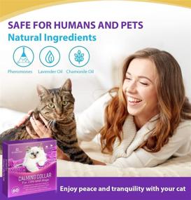 img 1 attached to KrohneTec Calming Collar for Cats & Dogs: Extended Anxiety Relief, Long-lasting Pheromone & Lavender Collar - Up to 60 Days