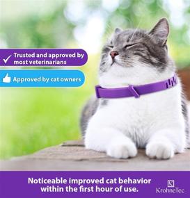 img 3 attached to KrohneTec Calming Collar for Cats & Dogs: Extended Anxiety Relief, Long-lasting Pheromone & Lavender Collar - Up to 60 Days