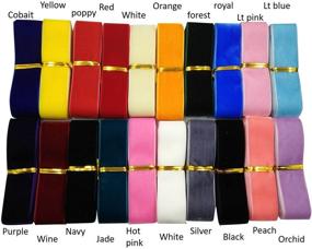 img 1 attached to Sunflower Qd Velvet Ribbon Accessories 20Yards