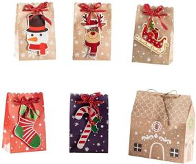 img 4 attached to Рождественская повторно используемая упаковка подарков на праздничные дни