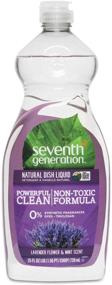 img 4 attached to 🌿 Seventh Generation Lavender Floral Mint Dish Liquid - 25 Ounce, Natural Formula, Varying Packaging