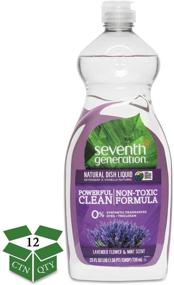 img 2 attached to 🌿 Seventh Generation Lavender Floral Mint Dish Liquid - 25 Ounce, Natural Formula, Varying Packaging