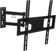 mount-it! full motion tv wall mount bracket - swivel, tilt, articulating for 📺 26-55 inch flat screen tvs - extended arm up to 17-inch - 77lb capacity (black) logo